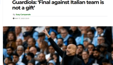 Italian team in a final is not a gift- Guardiola