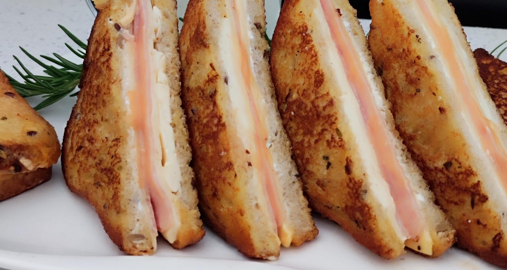 Stuffed fried slices a fantastic breakfast