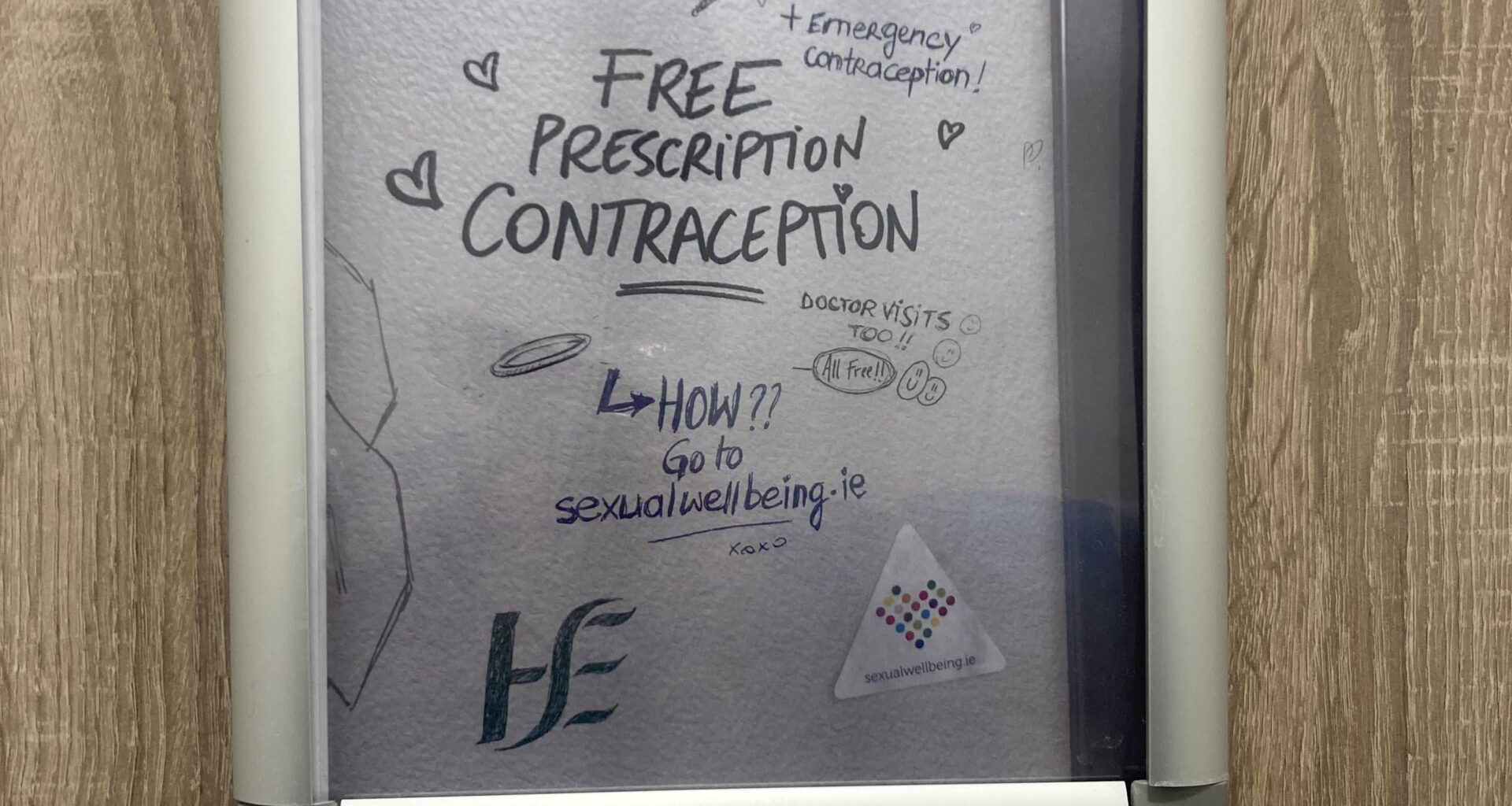 Update for that person who shared a fake poster of the “HSE” promoting abstinence in OLOL. Saw this today in the same hospital.