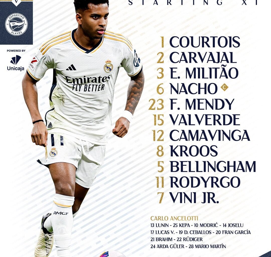 Strong starting XI v. Alavés