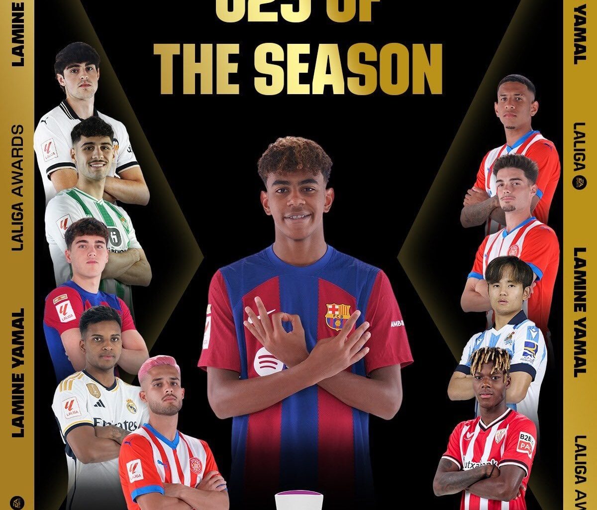 OFFICIAL: Lamine Yamal is named as the best U23 La Liga player of the season!
