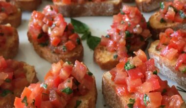 Sunny Bruschetta for cloudy day ☀️😋