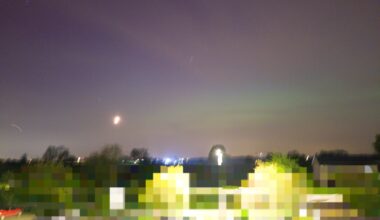 Well, that's a first for me. Aurora Borealis in Belgium