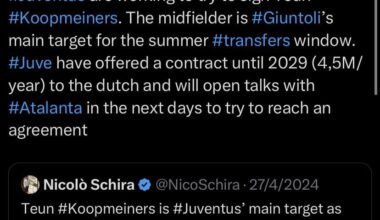 Juventus working to sign Teun Koopmeiners