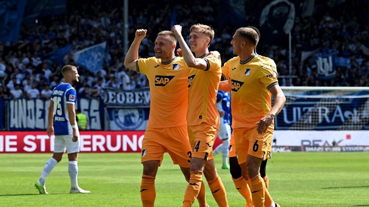 Fünf Tore in einer Halbzeit: Hoffenheim überrollt Darmstadt und springt auf Rang sieben