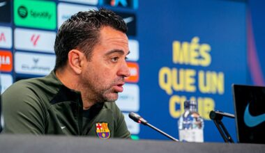 Xavi: “Thank you, I'm fine. Of course they were difficult days, not easy days. But well, I’m here with a clear mind and I would like to say that I am proud of the two and a half years as coach. It was not easy”.