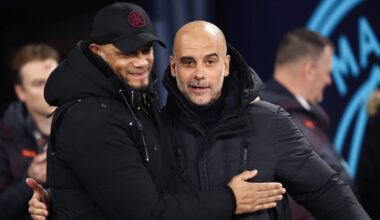 Pep schwärmt von Kompany: "Ich habe die allerhöchste Meinung von seiner Arbeit, seiner Persönlichkeit, seinem Wissen über das Spiel, wie er mit den Medien umgeht - ganz viele Dinge. Wenn sie glauben, Vinny ist die richtige Person, dann haben sie einen Kerl, den sie bedingungslos unterstützen können"