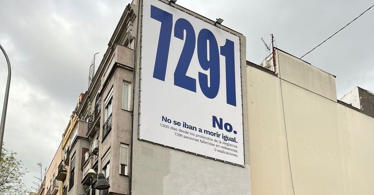 El PP maniobra para retirar las lonas de Más Madrid en recuerdo de las víctimas del 'Protocolo de la Vergüenza'