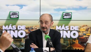 Javier Lambán: "Estamos hartos de que la política nacional quede reducida al triángulo Madrid-País Vasco-Cataluña"