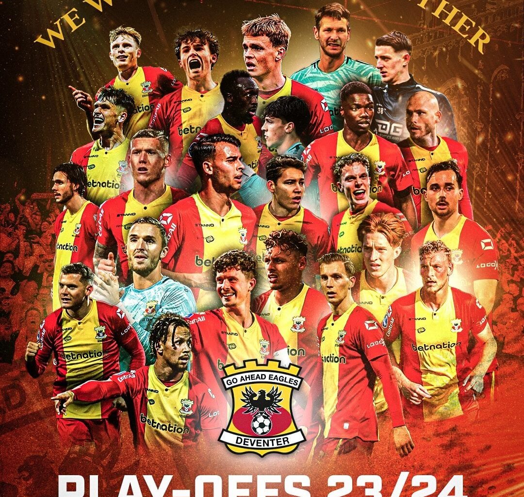 Go Ahead Eagles qualify for Conference League playoffs after 1-2 win against FC Utrecht in game marred by incidents.