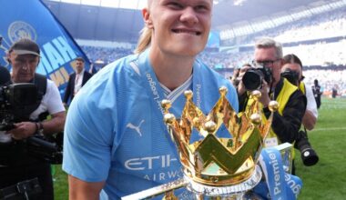 Erling Haaland on the narrative he had an underwhelming season (38 goals in 44 games): "If this is underwhelming, then I will take it. Plain and simple — the only way is up. The more haters and critics, the better."