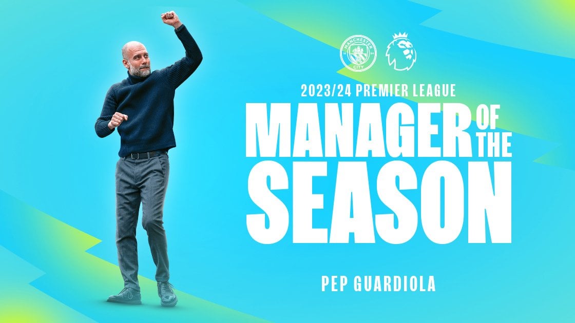 Guardiola named Premier League Manager of the Season