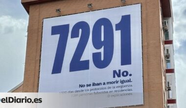 La Policía Local de Madrid presionó a los vecinos para quitar la lona del 7.291: "Dijeron que podía traer situaciones incómodas" | Somos Madrid