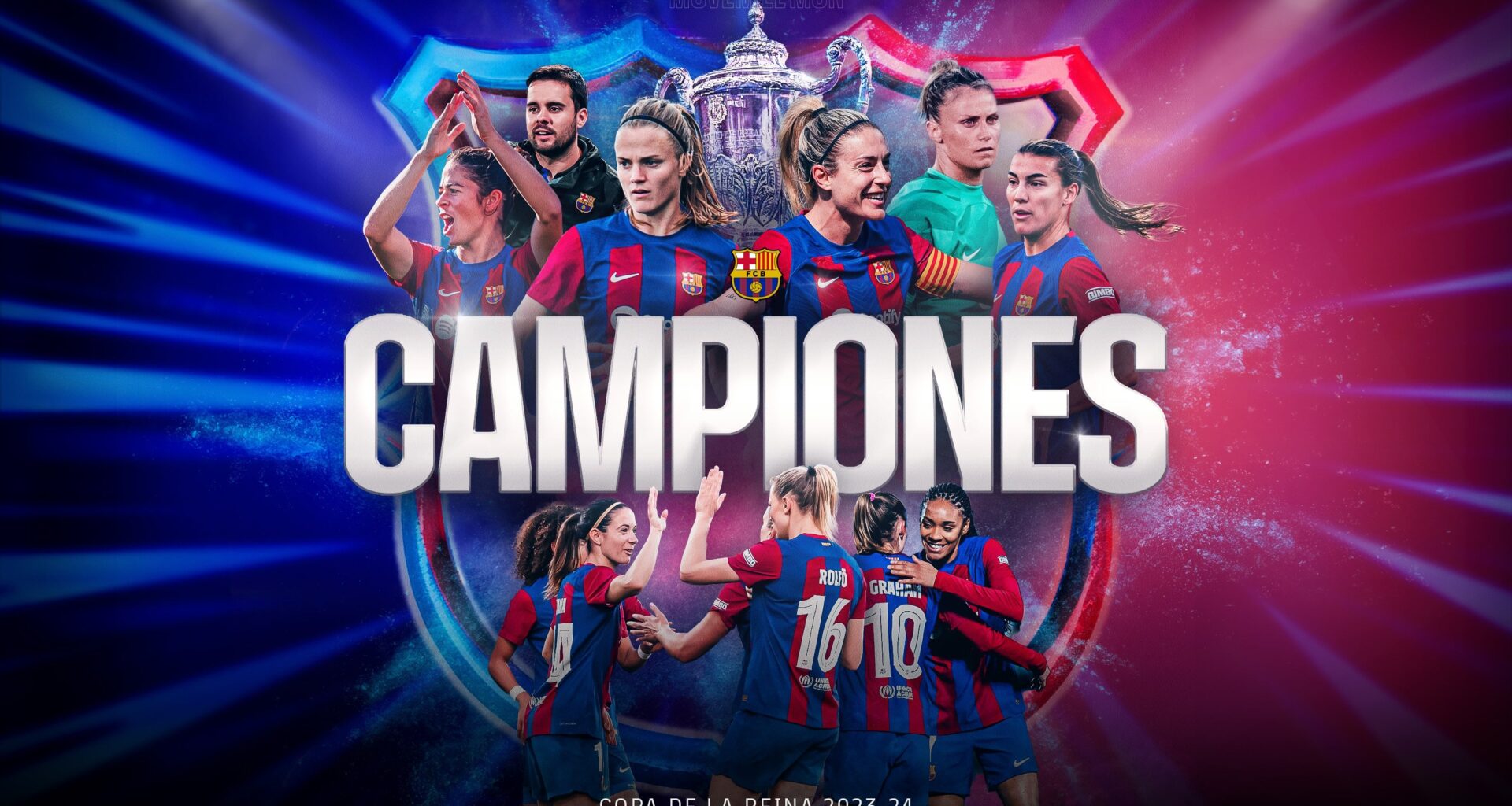 10th Copa del Reina trophy for Barça Women