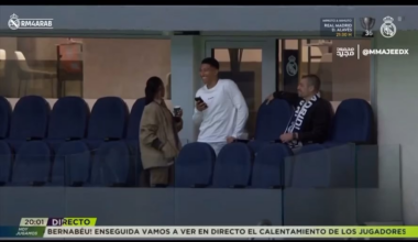Jude and his family before the match