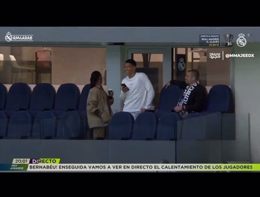 Jude and his family before the match