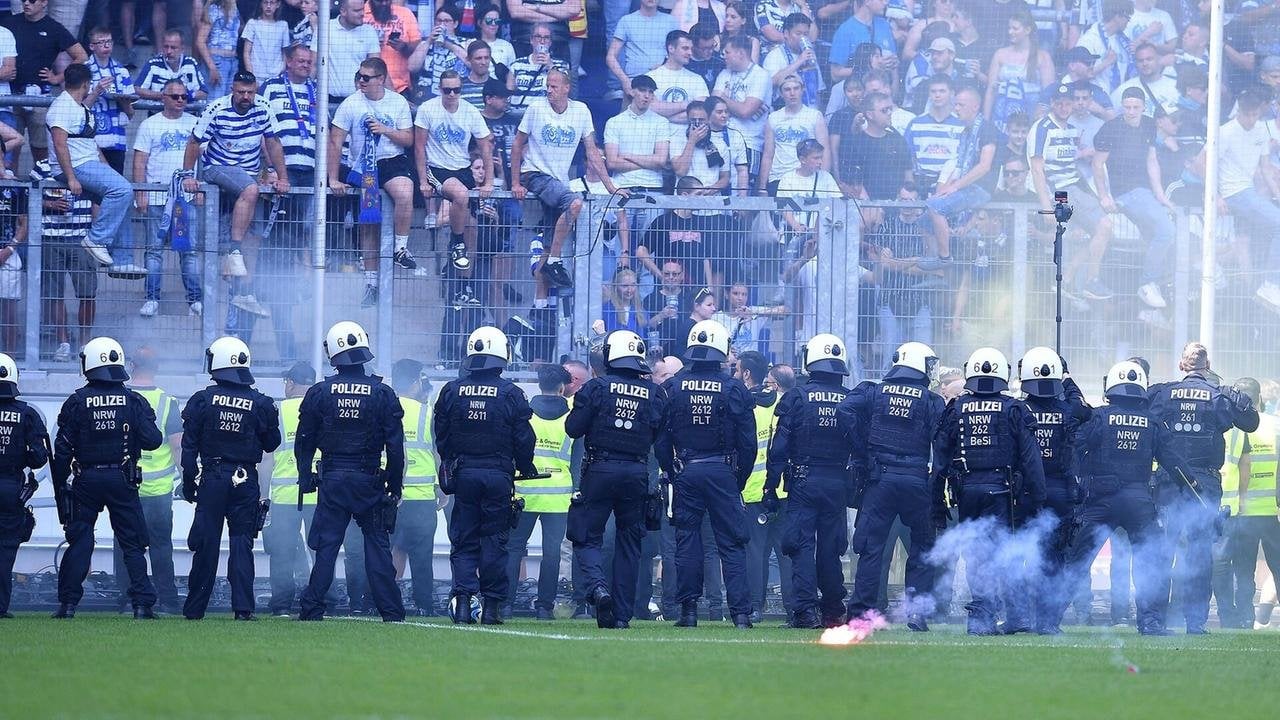 Fußball | 3. Liga: Ausschreitungen überschatten Erzgebirge Aues Remis beim MSV Duisburg