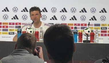Wird die Heim-EM sein letztes Turnier? Thomas Müller: „Ich denke jetzt noch nicht ans Abtreten. Ich konzentriere und freue mich auf die anstehenden Aufgaben – und dann wird man sehen, was passiert.“ Beim FCB ist frühestens 2025 Schluss: „Ich habe noch ein Jahr Vertrag […]“