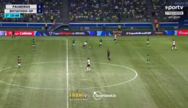 Great play by Endrick in first goal of Palmeiras vs Botafogo