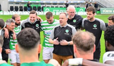 Fürth-Trainer Zorniger mit Seitenhieb gegen Rivale Nürnberg: "Jetzt sind wir das fünfte Mal in Serie Frankenmeister. Vielleicht kann man mit dem Ausrüster sprechen, ob es einen kleinen Stern gibt für so etwas. Wir sind stolz darauf."