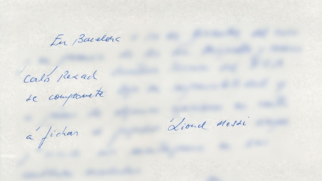 Famous Messi napkin sells for $965K at auction