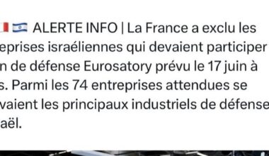 Entreprises israéliennes exclues du salon de la défense Eurosatory