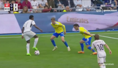 Vini almost giving an assist