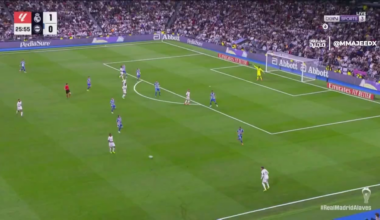 Vini jnr goal now 2-0 for Madrid
