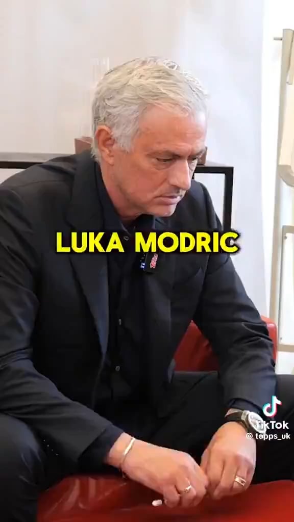 Jose Mourinho: "Luka Modric is the beauty of football, He is my pride because I took him to Real Madrid when nobody believed that he was a player for Real Madrid and after how many years? 12, 13 ,14 years? He's still there, so he's my pride."