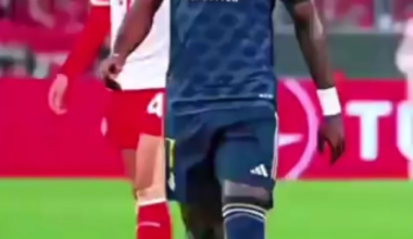 Vini Jr’s close-up on his first goal assisted by Kroos against Bayern Munich.