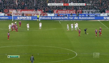 David Alaba goal against Stuttgart [Feb 7, 2015]