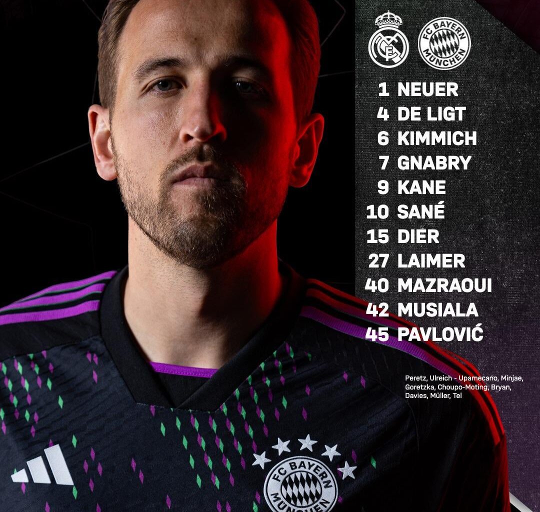 Our lineup against Madrid