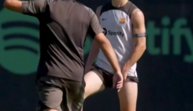 Gavi shared this video of him and Xavi on Instagram