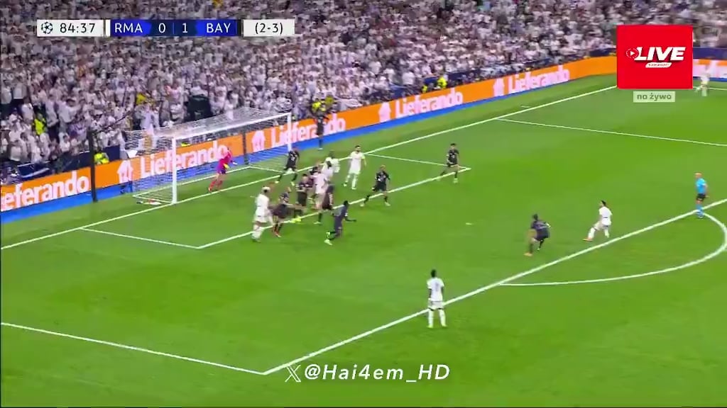 Luka Modric stops the Bayern counter attack in the 84th preventing them from going up 2-0