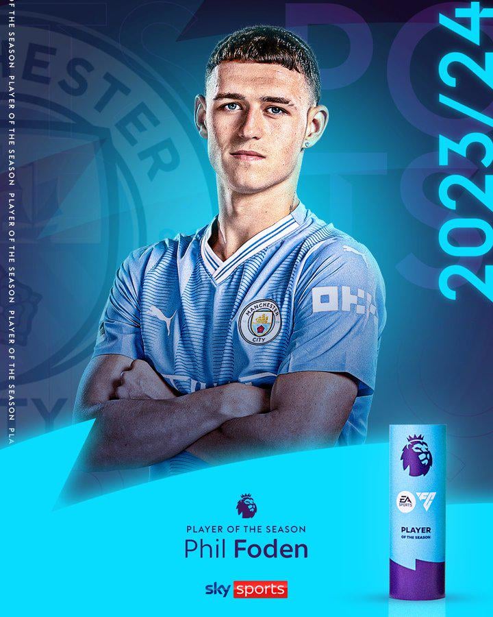 Phil Foden wins PL POTY !