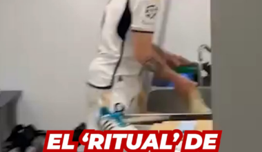 Toni Kroos ritual after all his games