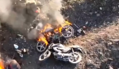 Unsuccessful attack by Russian motorcyclists on the Maryinka direction