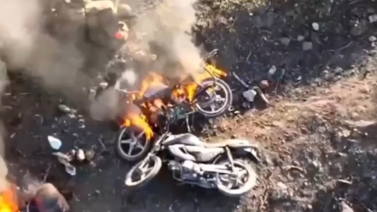 Unsuccessful attack by Russian motorcyclists on the Maryinka direction