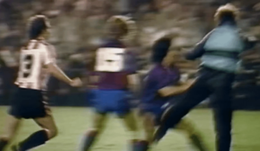 40 years ago today - Athletic Bilbao beat Barcelona in the Copa del Rey final, and a huge fight broke out just after the final whistle, involving Diego Maradona among others.
