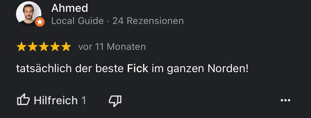 Edeka Fick. „Der beste Fick im Norden“
