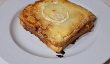 Croque-monsieur miel cabécou