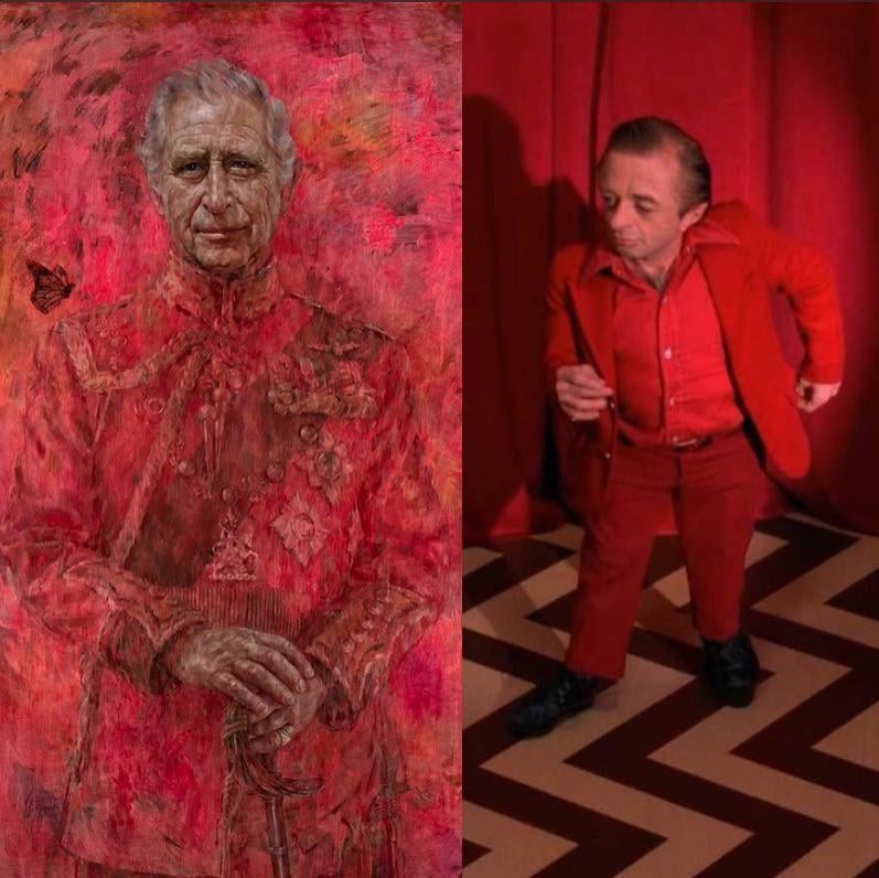 This new official King Charles portrait has a Twin Peaks vibe🦉