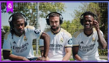 Carvajal, Camavinga and Vini Jr guess the goal!