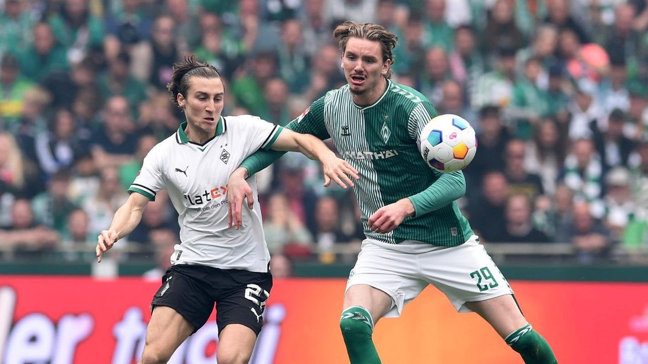 Remis gegen Mönchengladbach: Doppelpack von Woltemade reicht Bremen nicht