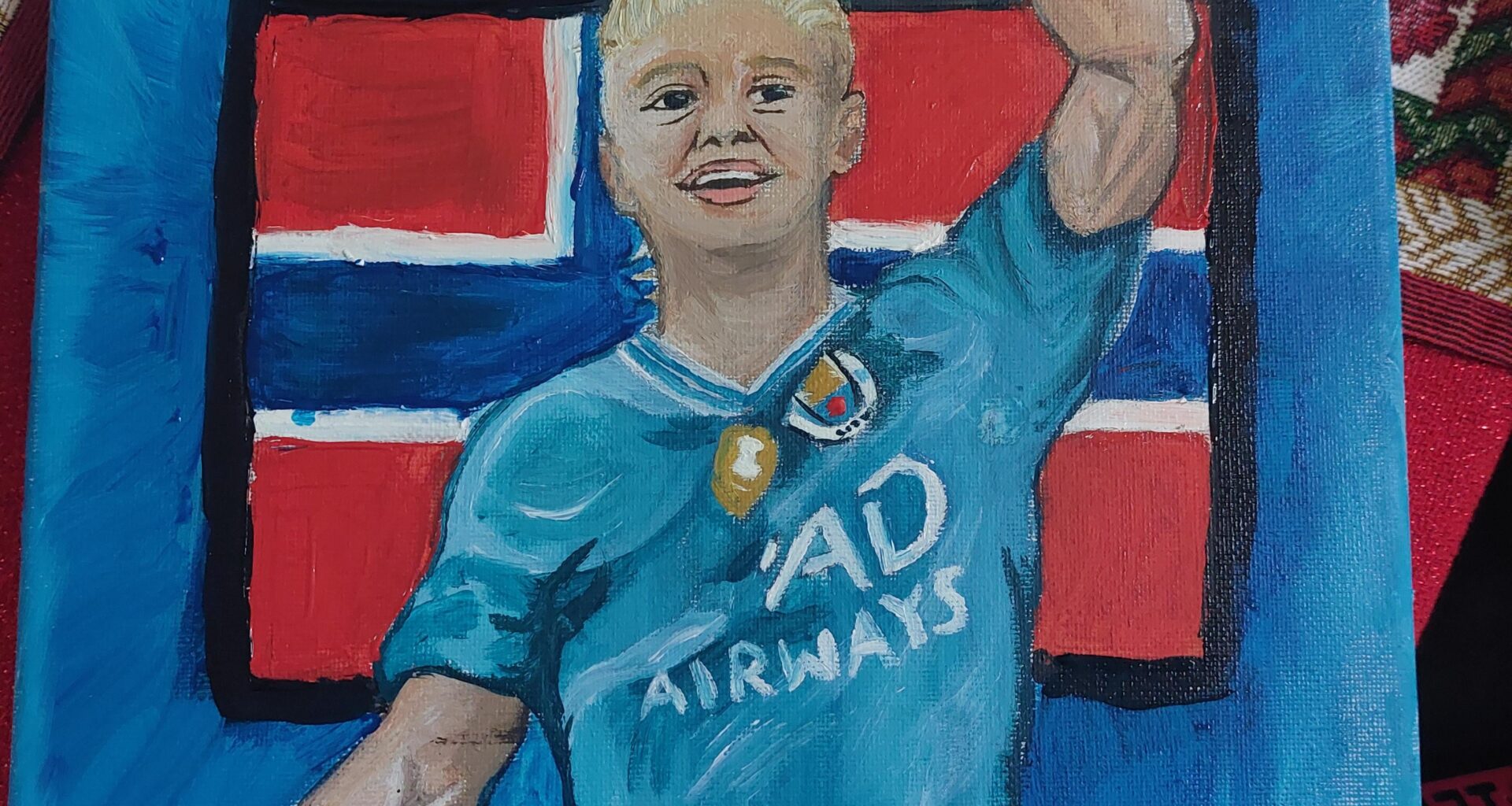 My Haaland Painting 🩵🇸🇯