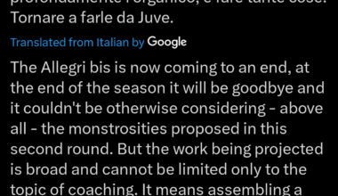 Allegri out confirmed - @Romeo Agresti