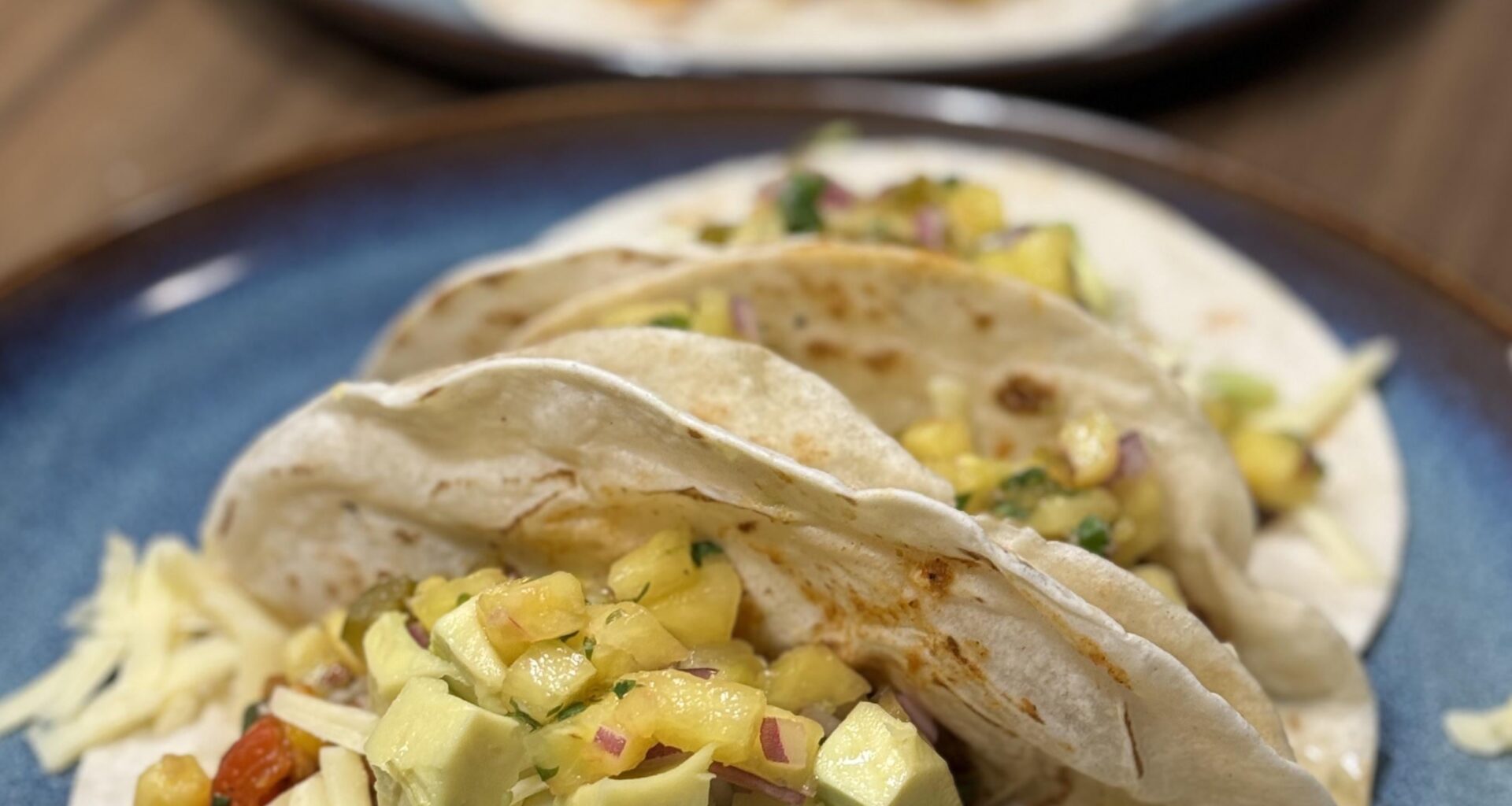 Vegetarian Tacos with pineapple salsa