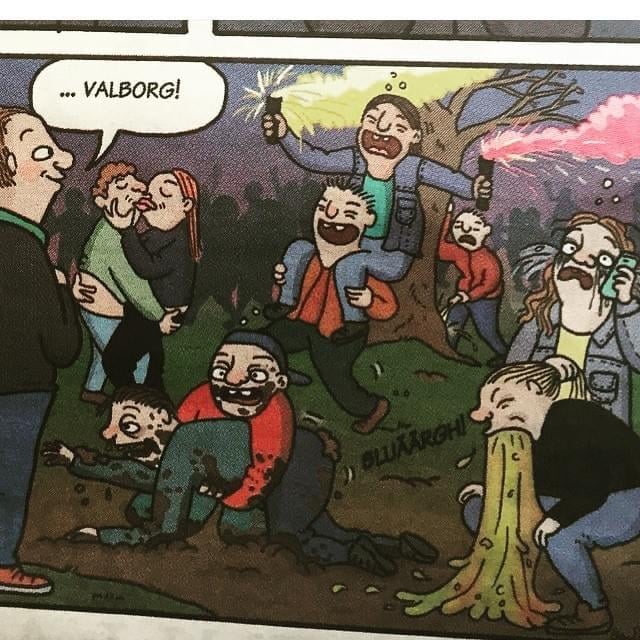 Hittade en gammal bild om valborg.