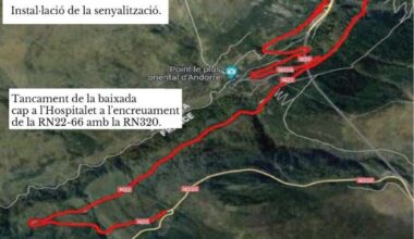 Modificació de ruta d'accés al Principat per França per obres