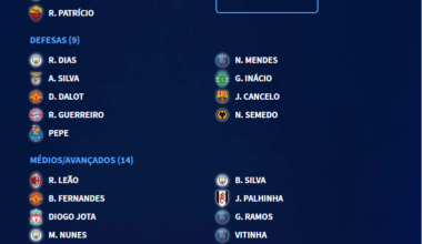 Hoje sou o Selecionador e estes são os meus 26